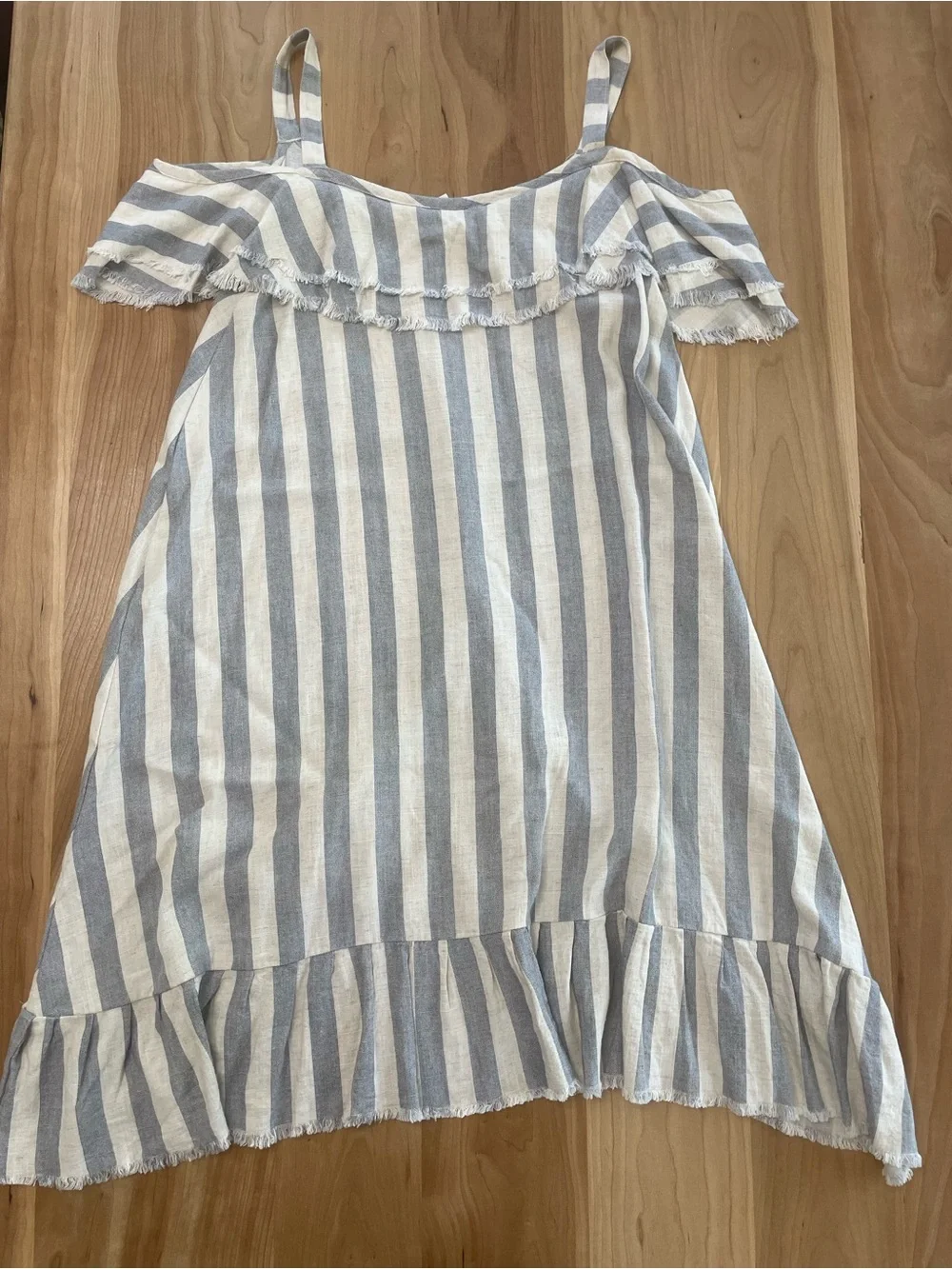 Pepita’s Magic Of The Moon S Boho Cold Shoulder Ruffle Asymmetric Raw Hem